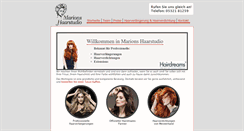 Desktop Screenshot of marion-haarstudio.de
